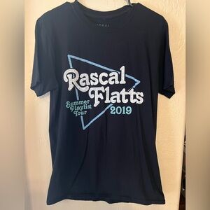 Rascal Flatts Concert Tee 2019 Summer Playlist Tour Graphic Shirt- Size M